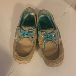 Girls Sperry Top Side Shoes Size 1